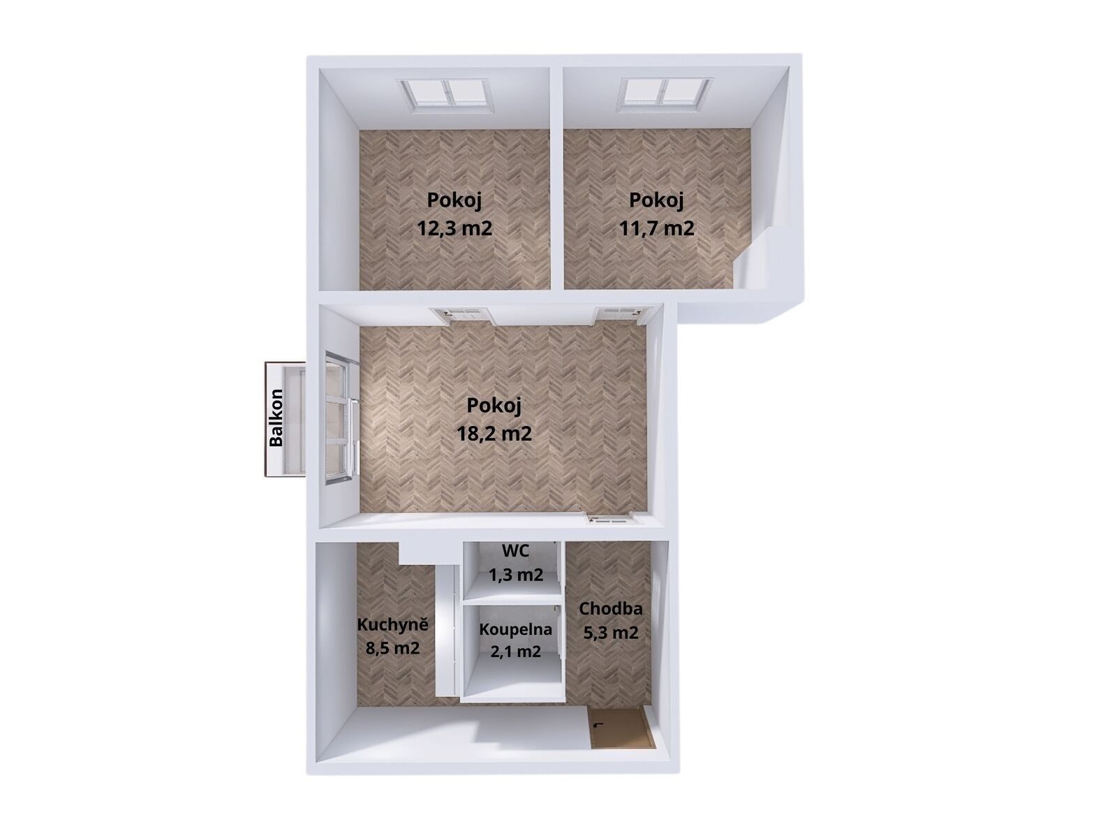 Prodej byt 3+1 - Kamenná, 59 m² - 5
