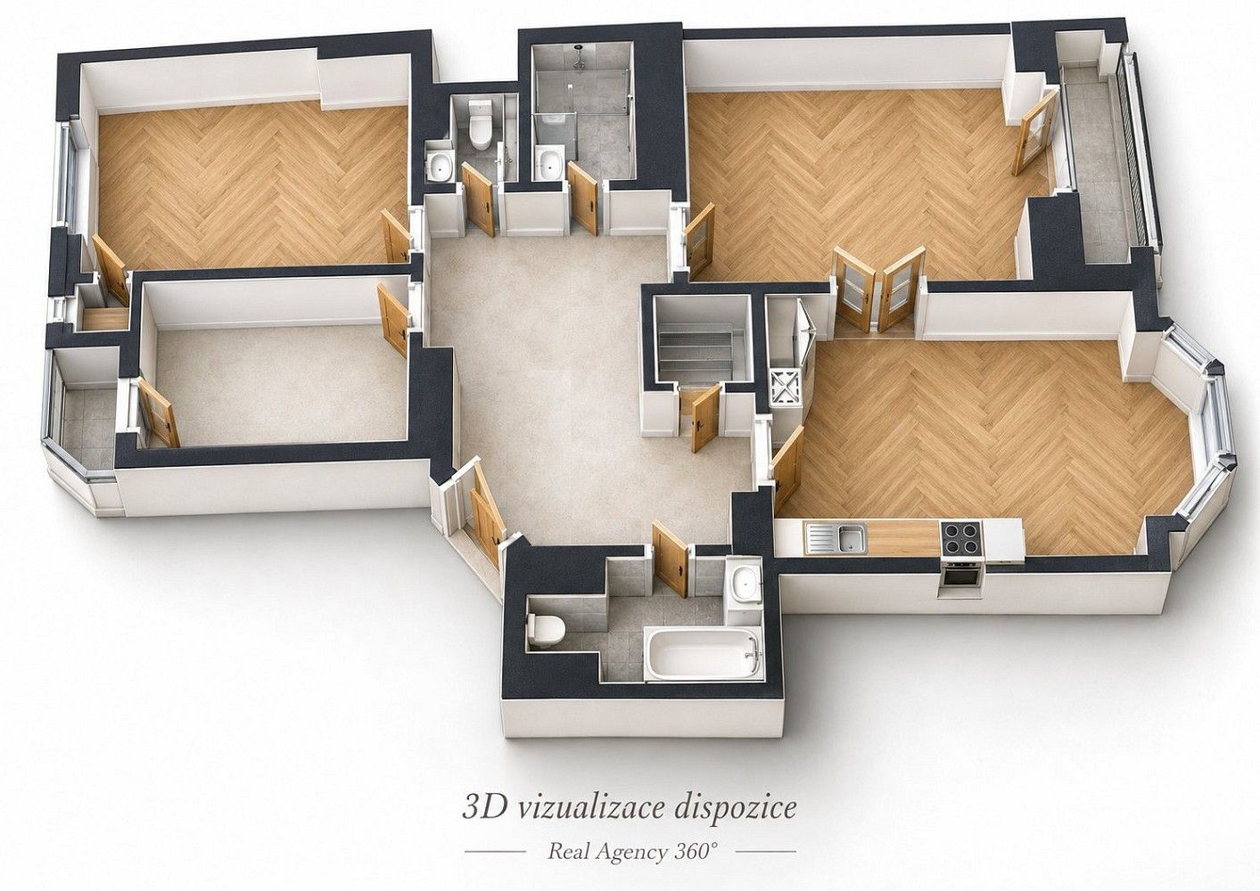 4+kk, Slezská, Praha 3 - Vinohrady, 120 m² - 2