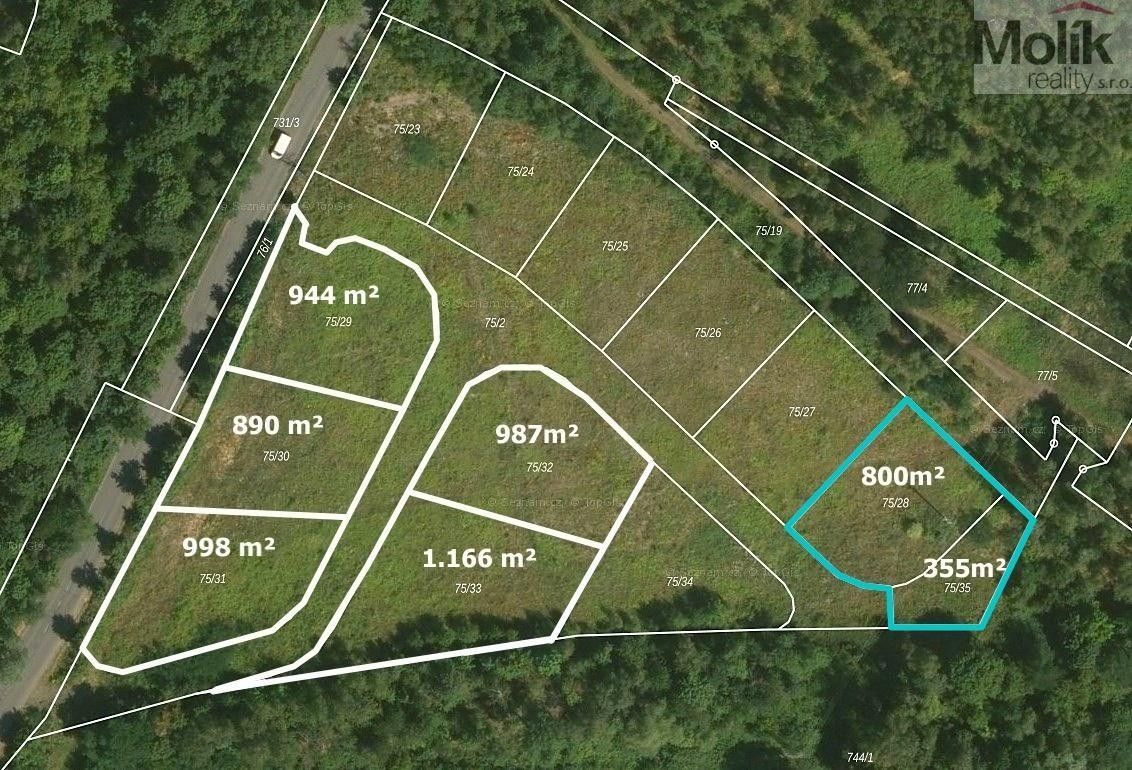 Prodej pozemek pro bydlení - Mariánské Radčice, 1 155 m² - 2