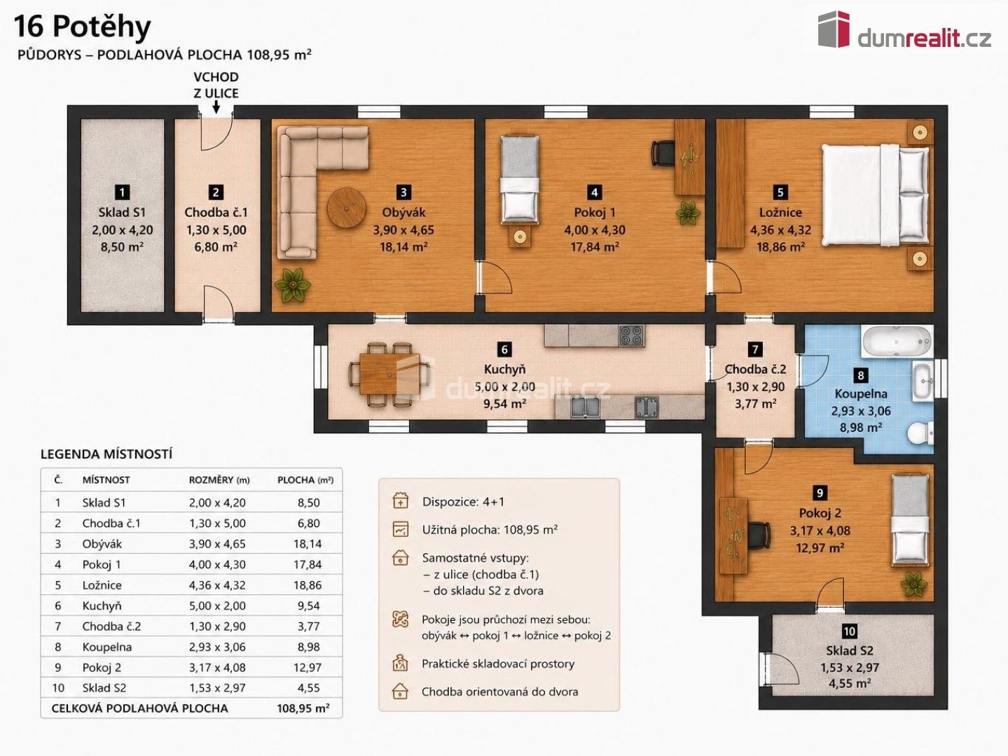 Rodinný dům · 108 m² · Potěhy - 3