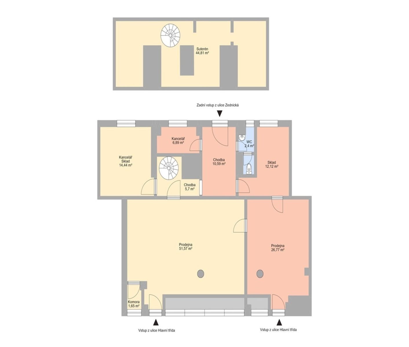 Pronájem obchodní prostory - Hlavní třída, Havířov - Havířov-město, Moravskoslezský kraj, 176 m² - 5
