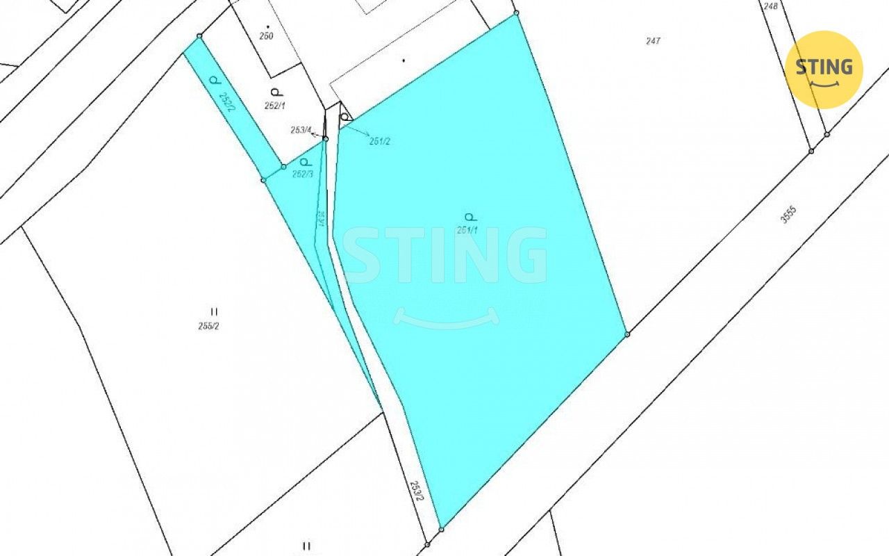 Zahrady, Javorník, 4 697 m² - 2