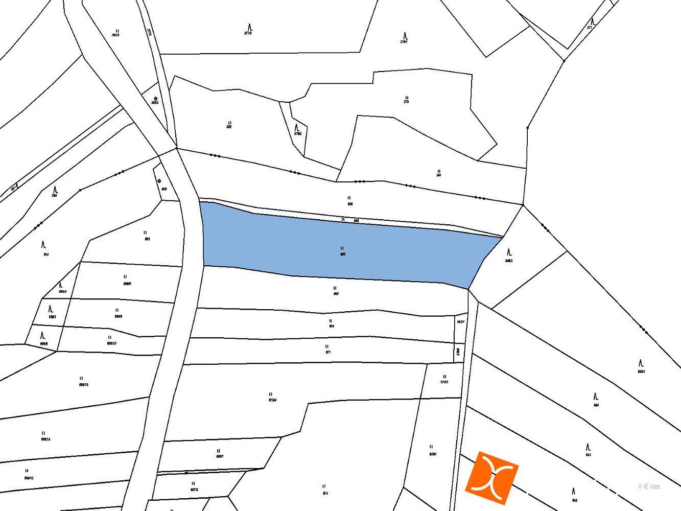 Prodej louka - Mysletice, okres Jihlava, Kraj Vysočina - 2