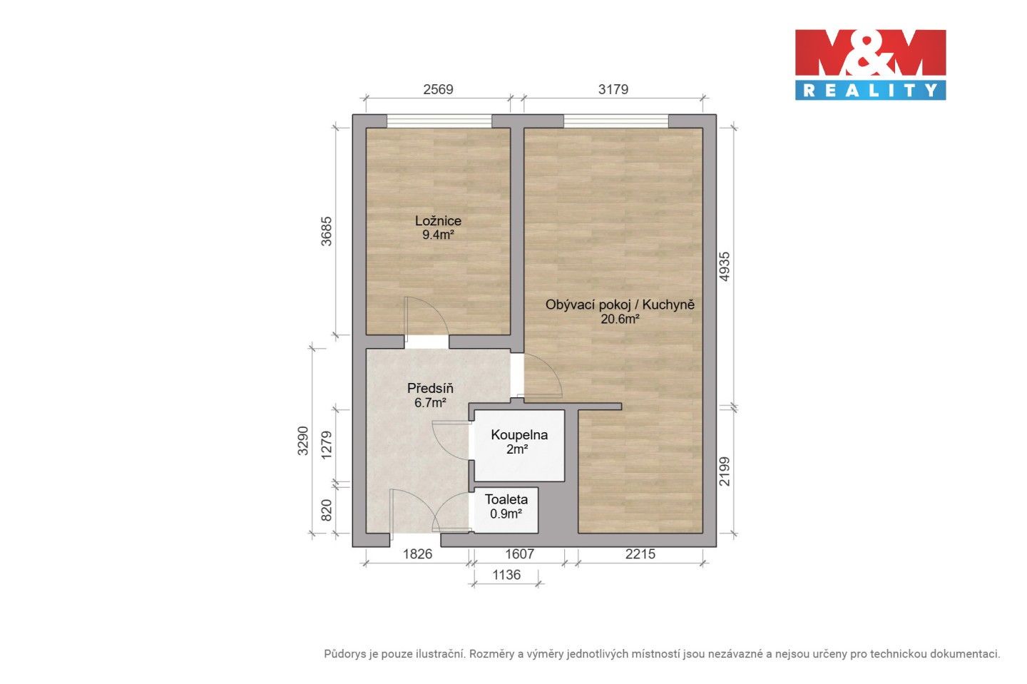 Byt 2+kk · 41 m² · Nad Stadionem, Králův Dvůr - 4
