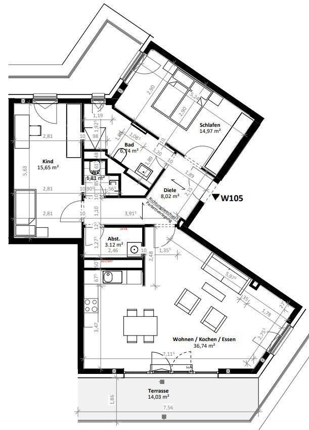 3+1, , Braniborsko, 95 m² - 2