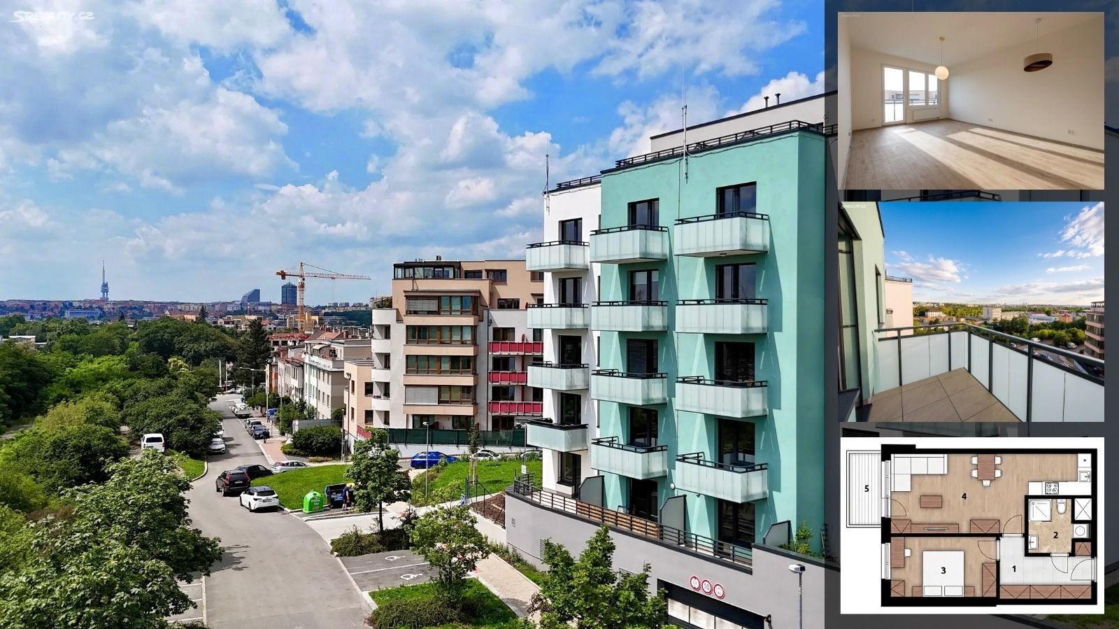 2+kk, Strančická, Praha - Strašnice, 60 m² - 1