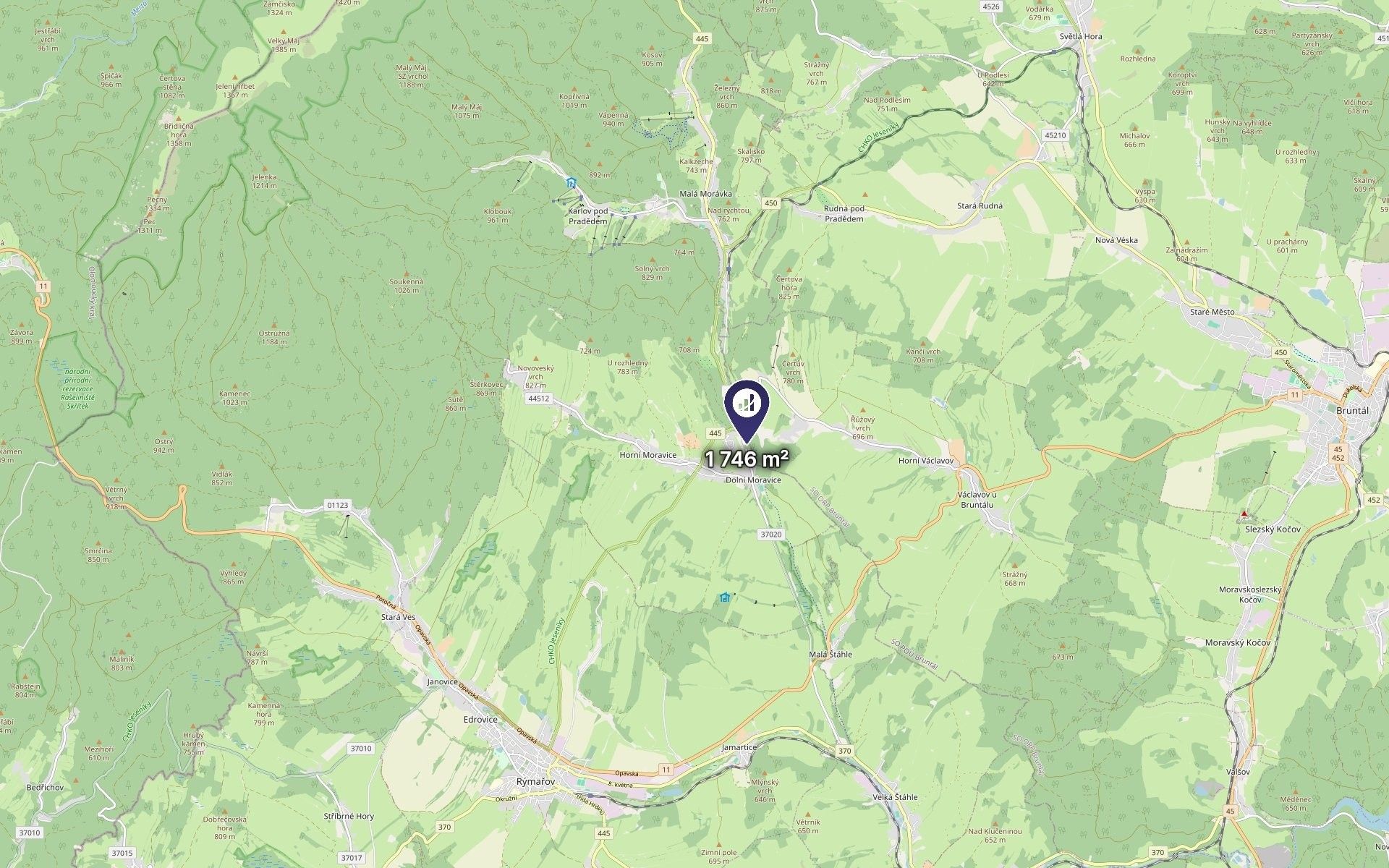 Pozemek pro bydlení · 1 746 m² · Dolní Moravice - 3