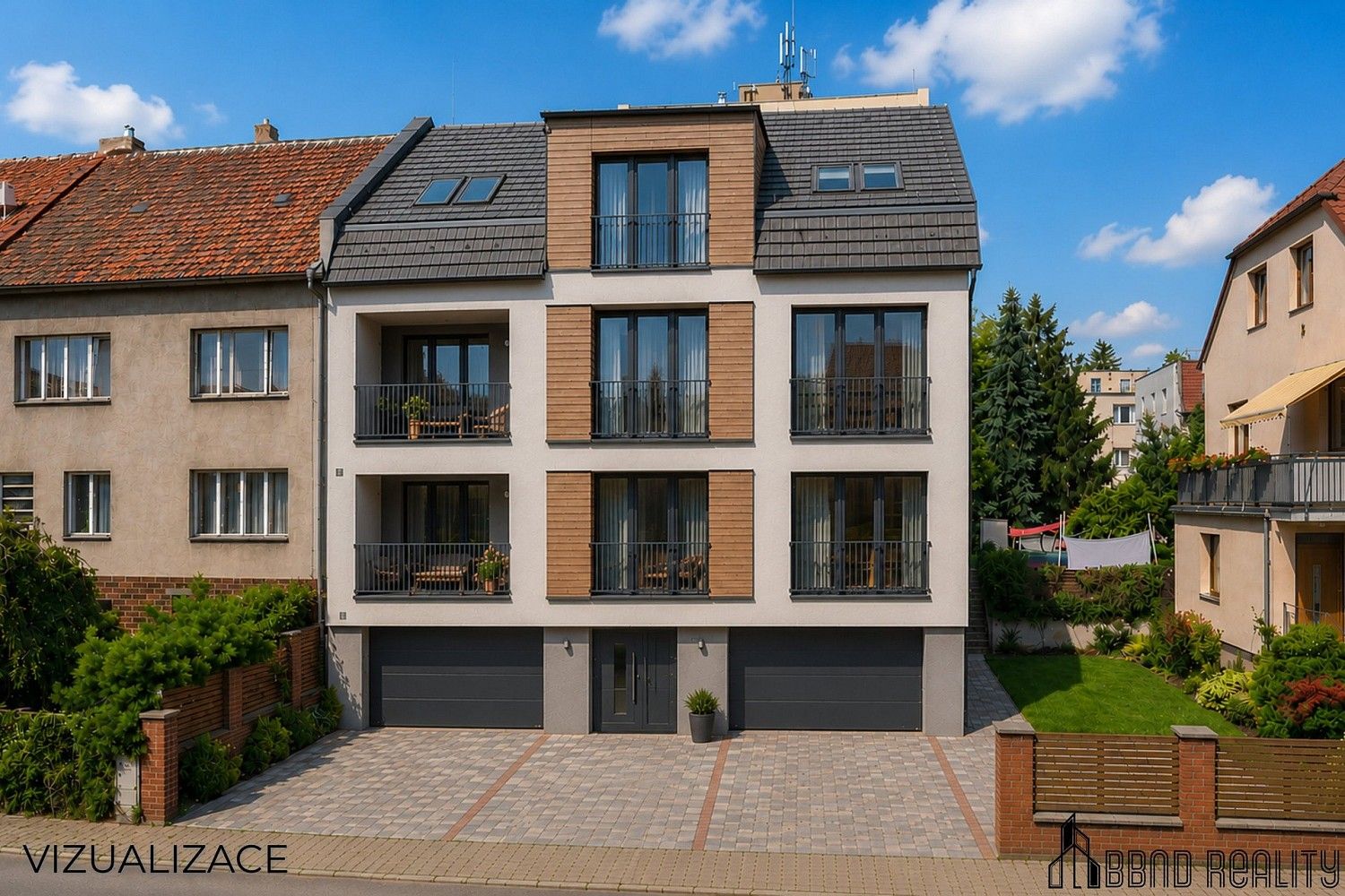 Rodinné domy, Sovinec, Brno - Štýřice, 168 m² - 2