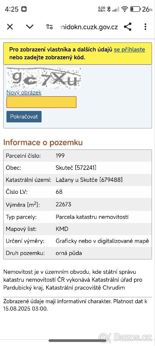 Pronájem pozemek - Potštejn, 517 43