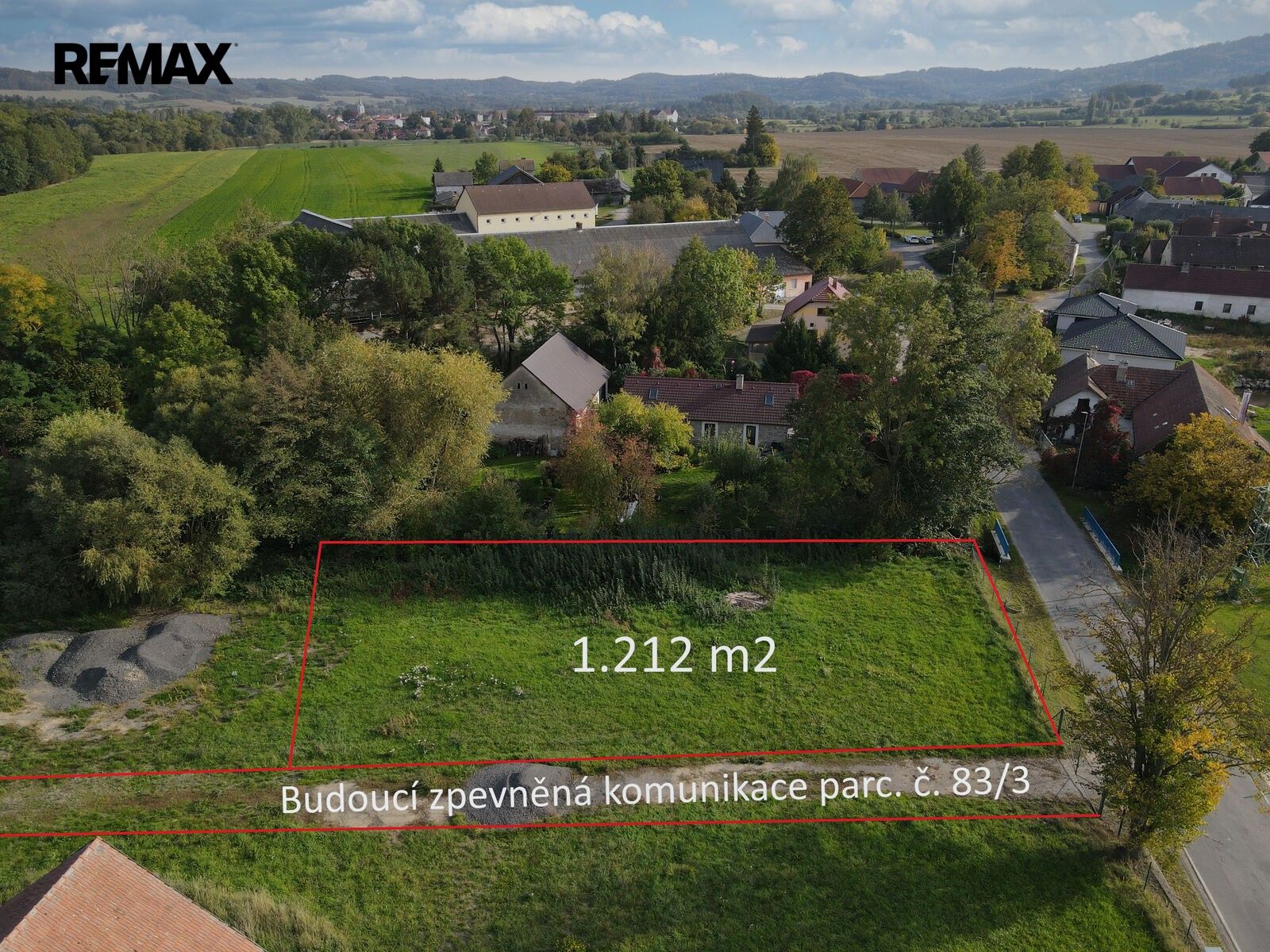 Pozemky pro bydlení, Sedlec-Prčice, 1 212 m² - 2
