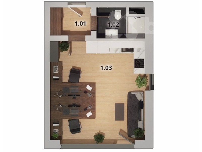 Kanceláře, Kounická 1616, Český Brod, 36 m²