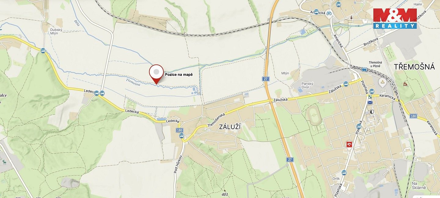 Prodej louka - Třemošná, okres Plzeň-sever, Plzeňský kraj - 5
