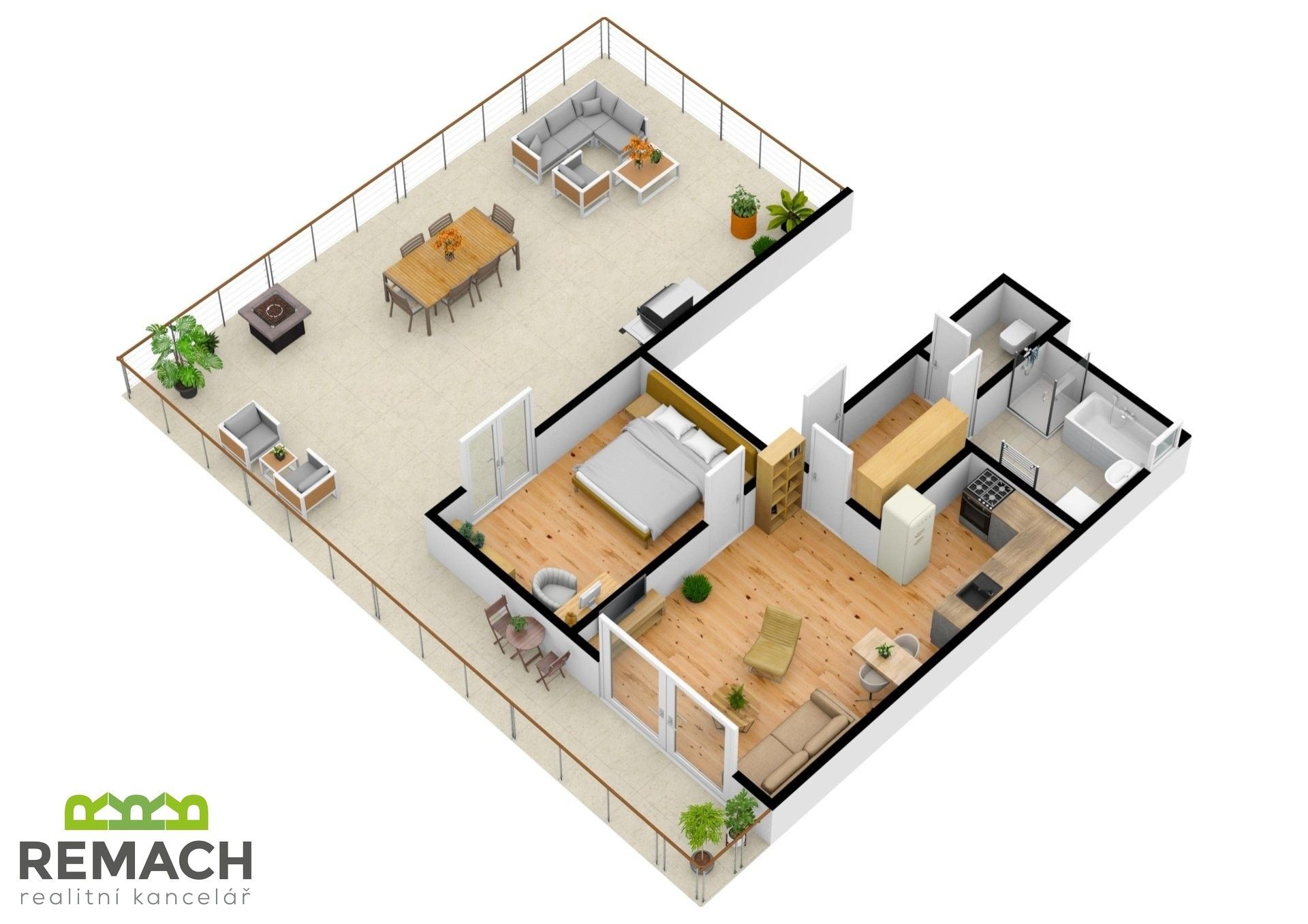 2+kk, Jindřicha Pruchy, Uherské Hradiště, 144 m² - 2
