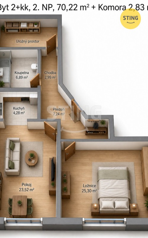 Byt 2+kk · 70 m² · Temenická, Šumperk - 4