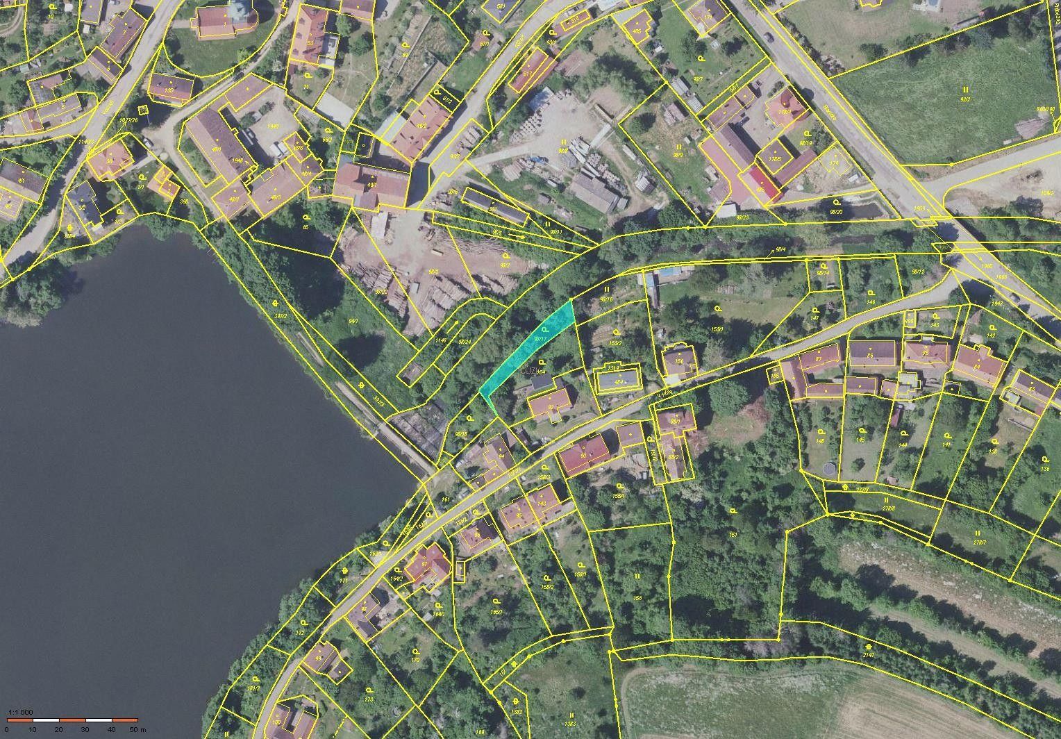 Prodej zahrada - V Hůře, Postupice, 628 m²