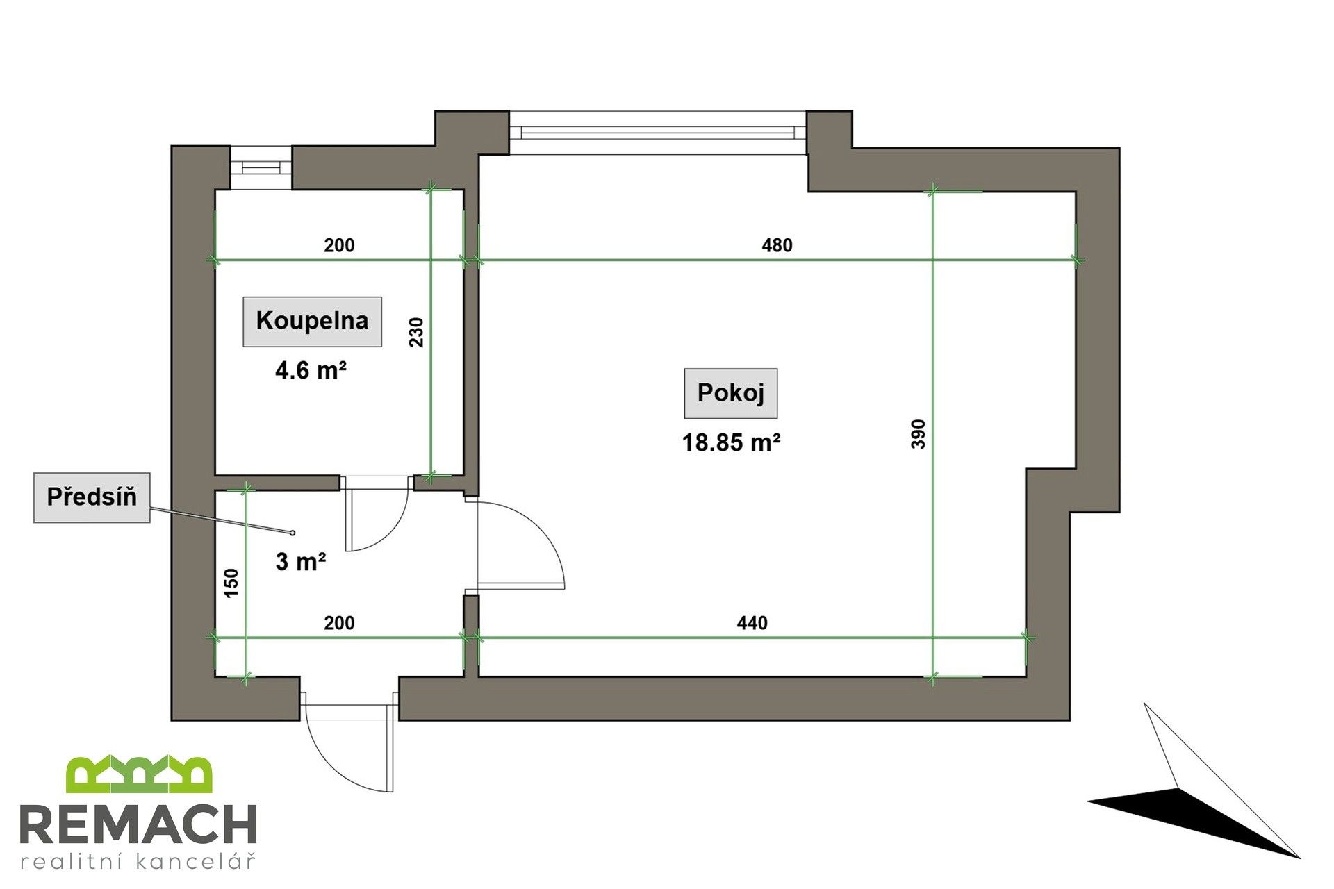 1+kk, Na Stavidle, Uherské Hradiště, 27 m² - 2