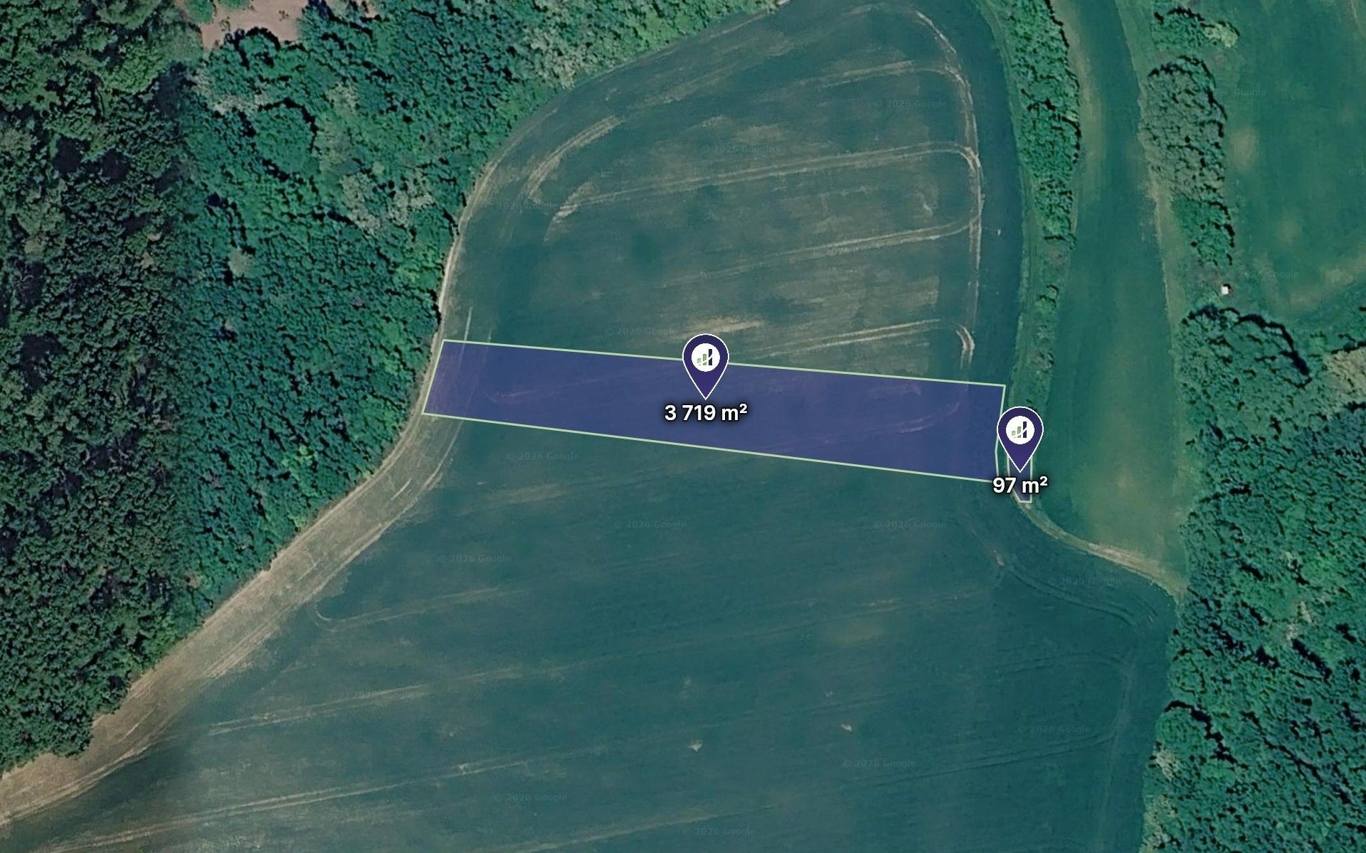 Zemědělské pozemky, Klobouky u Brna, 1 908 m² - 1