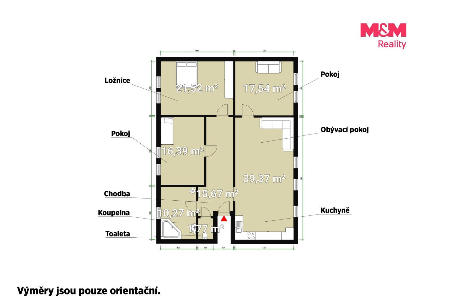 4+kk, náměstí Republiky, Bor, 122 m² - 2
