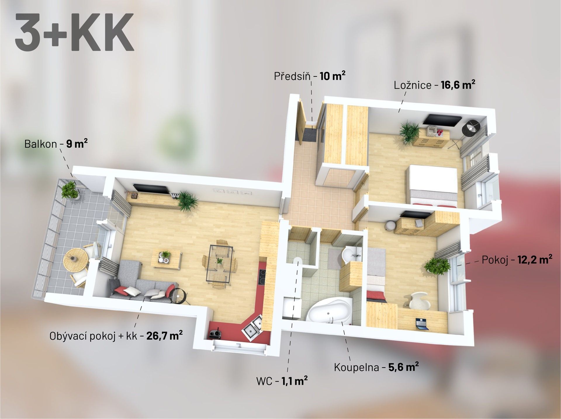 Prodej byt 3+kk - Velké Meziříčí, 86 m²