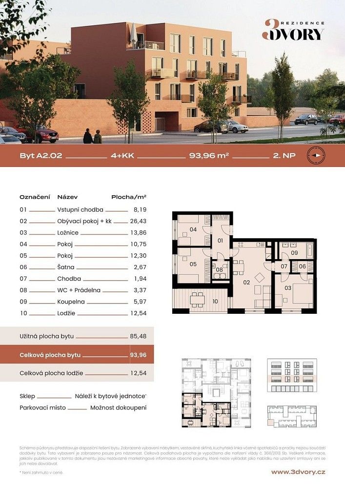 Prodej byt 4+kk - Újezd u Brna, okres Brno-venkov, Jihomoravský kraj, 94 m² - 5