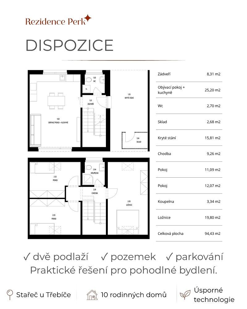 Prodej rodinný dům - Stařeč, okres Třebíč, Kraj Vysočina, 94 m² - 5