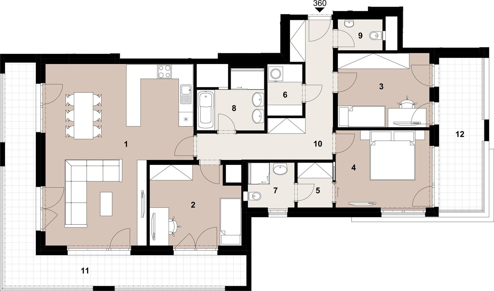 4+kk, Poděbradská,Hloubětín,Praha, 109 m² - 2