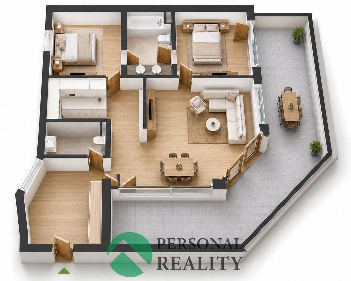 3+1, Volejbalistů 1879, České Budějovice 2, 92 m² - 2
