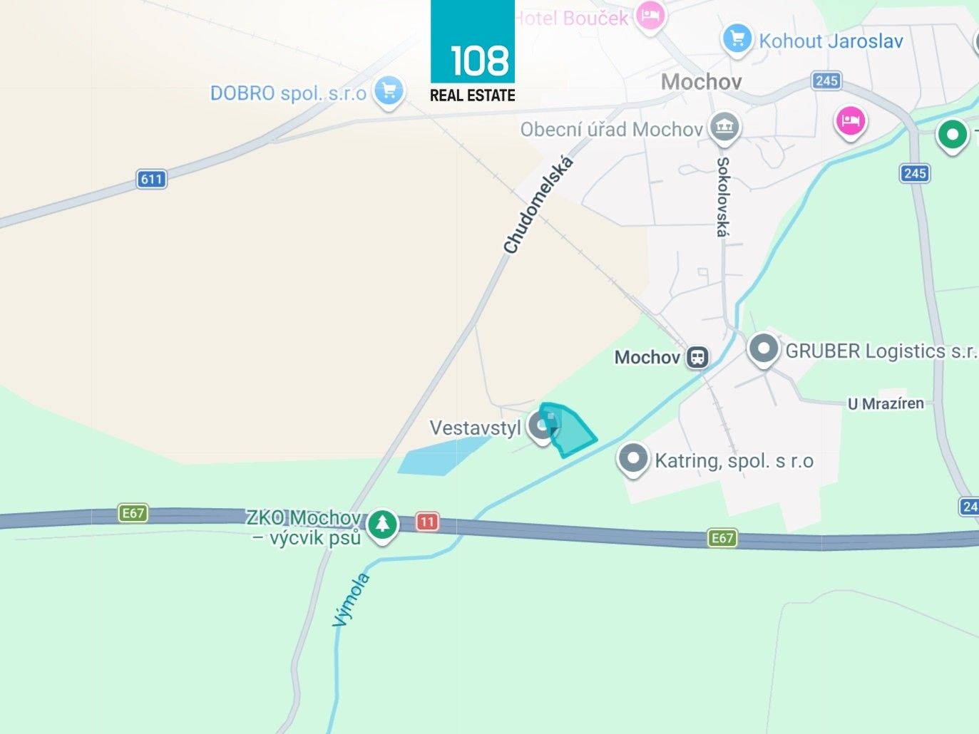 Komerční pozemky, Chudomel 300, Mochov - 1