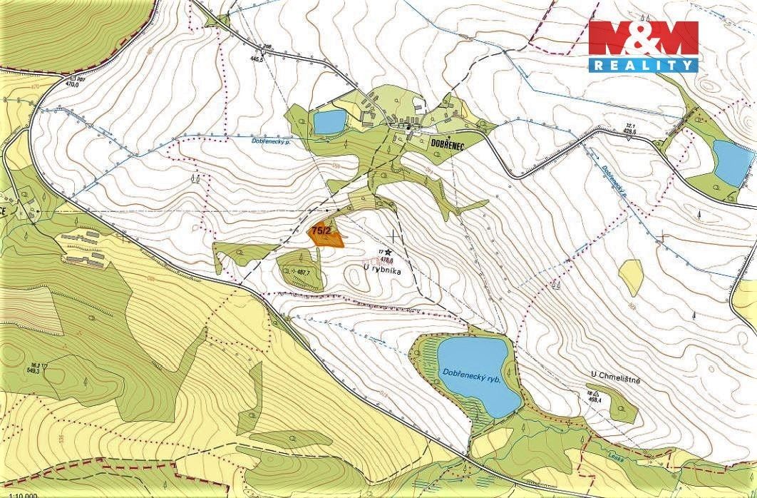 Prodej louka - Podbořany, 441 01, 9 839 m²