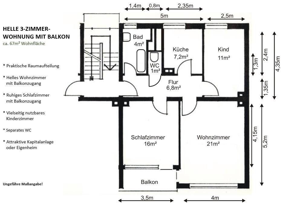 3+1, Köln Zündorf Nordrhein-Westfalen 51143, 67 m² - 2