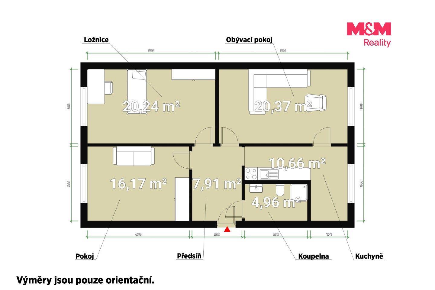 Pronájem byt 3+1 - Kollárova, Mariánské Lázně, 80 m² - 5