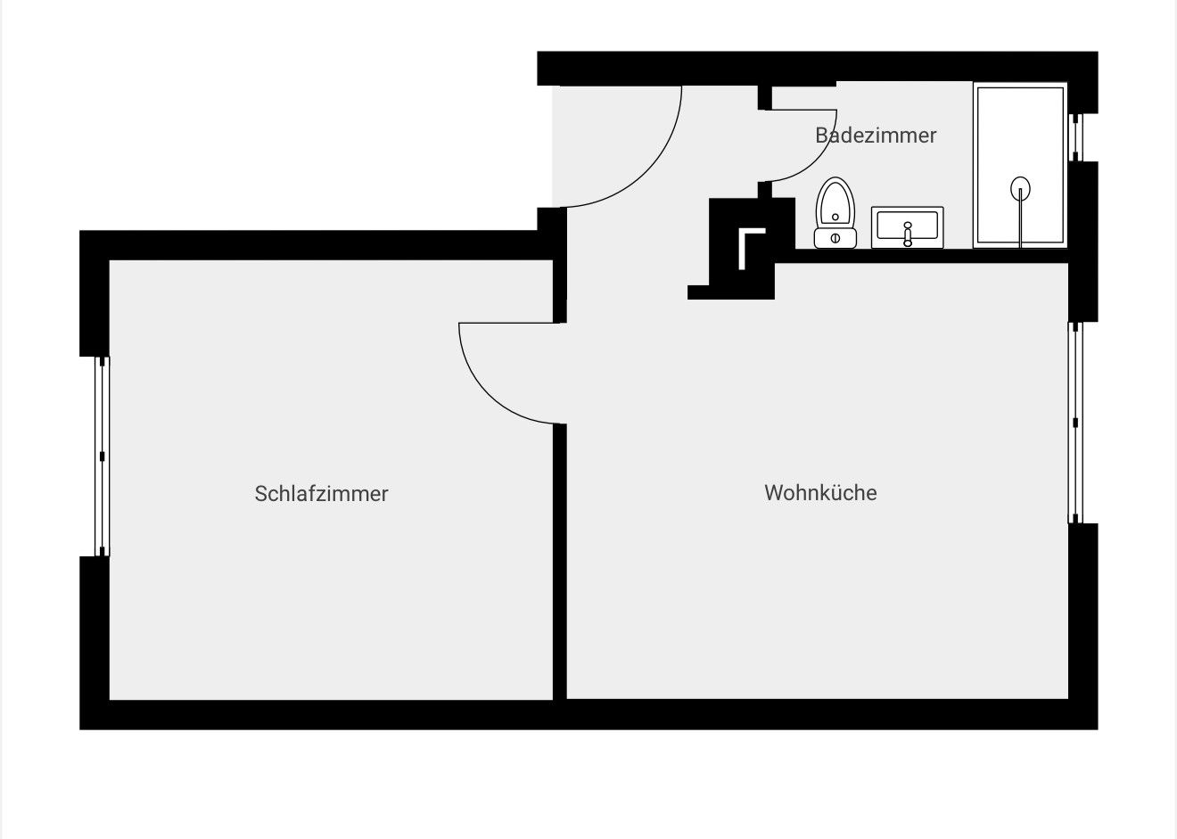 2+1, Stockumer Str. 26, , Severní Porýní-Vestfálsko, 41 m² - 1