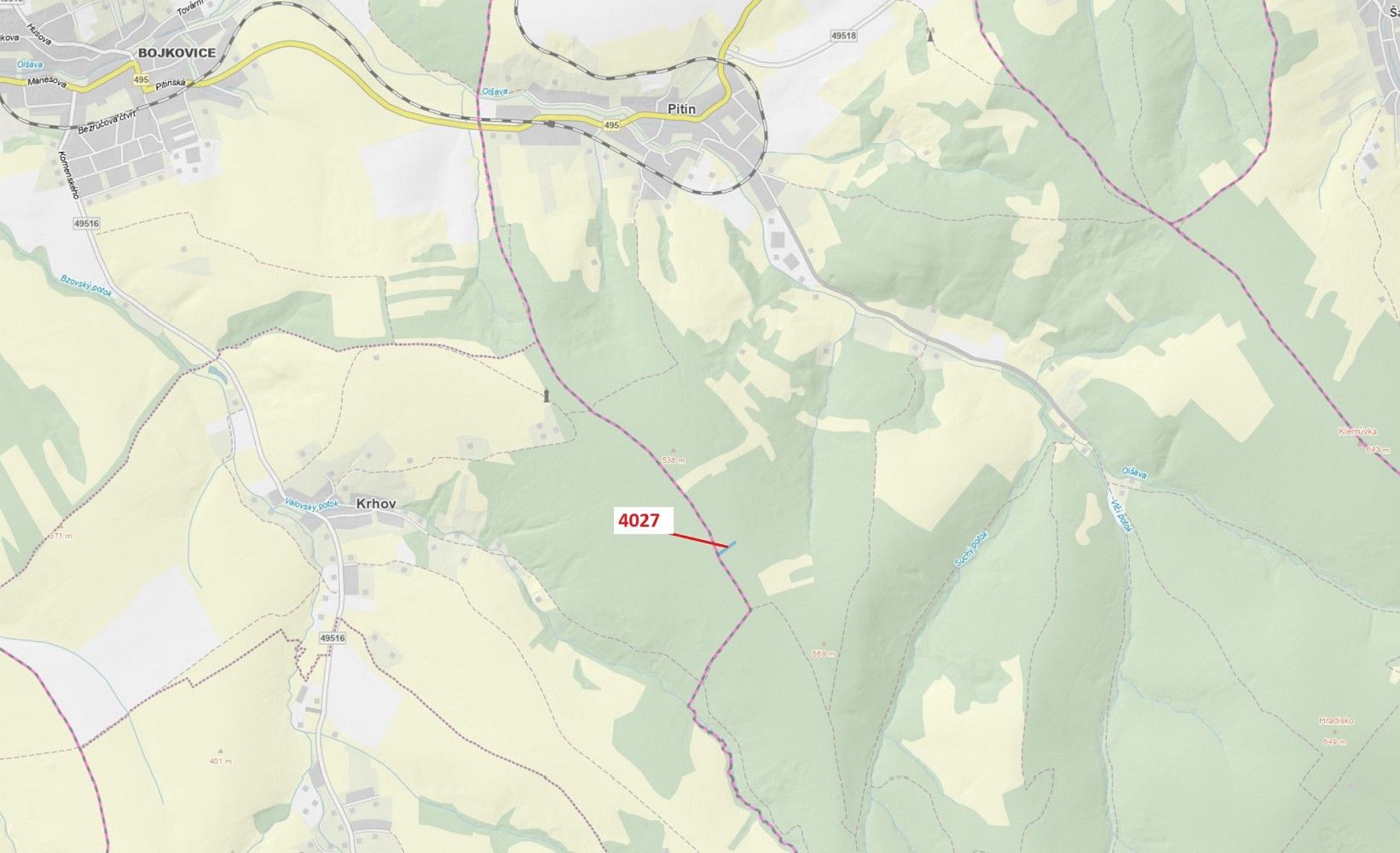 Lesy, Pitín, okres Uherské Hradiště, Zlínský kraj