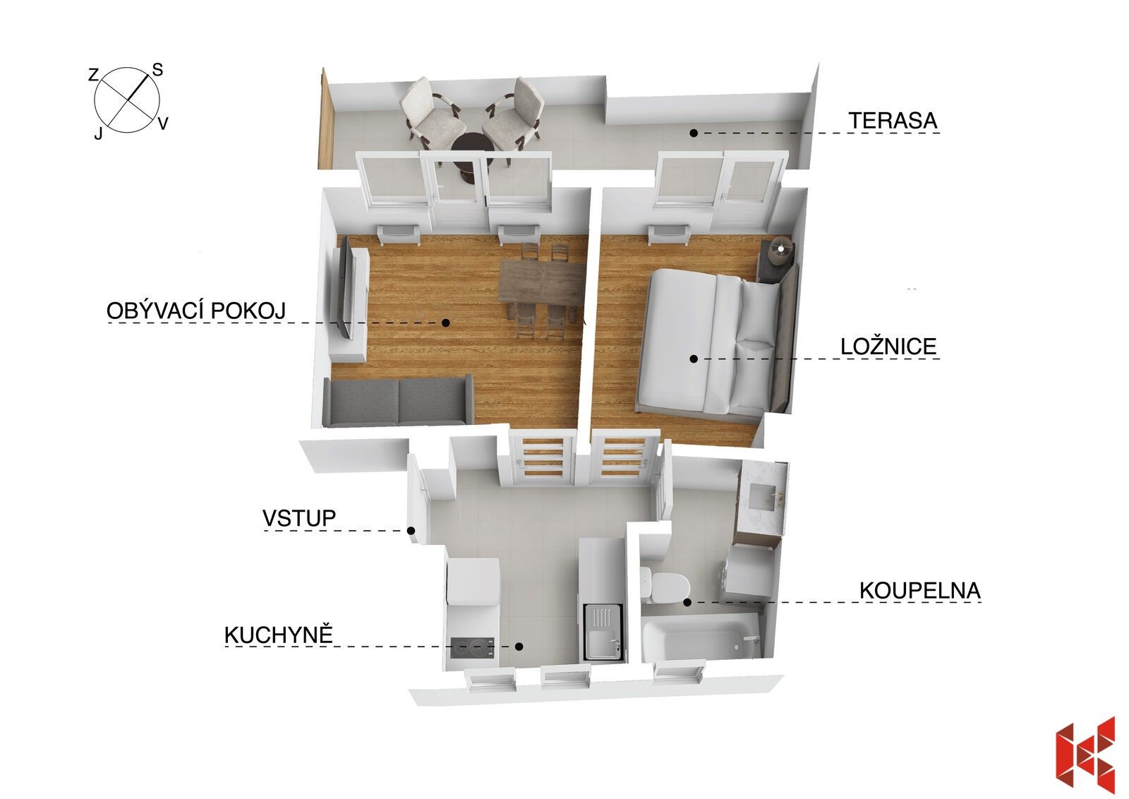 Byt 2+1 · 29 m² · U půjčovny 1353, Praha Nové Město - 3