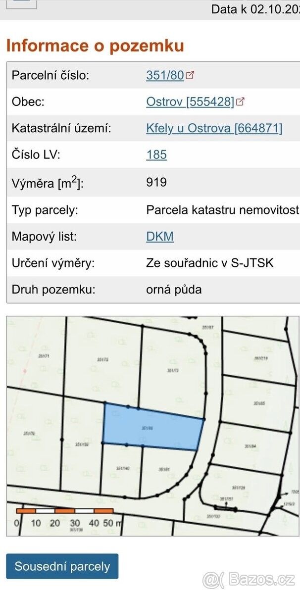 Pozemek pro bydlení · Ostrov nad Ohří, 363 01 - 3