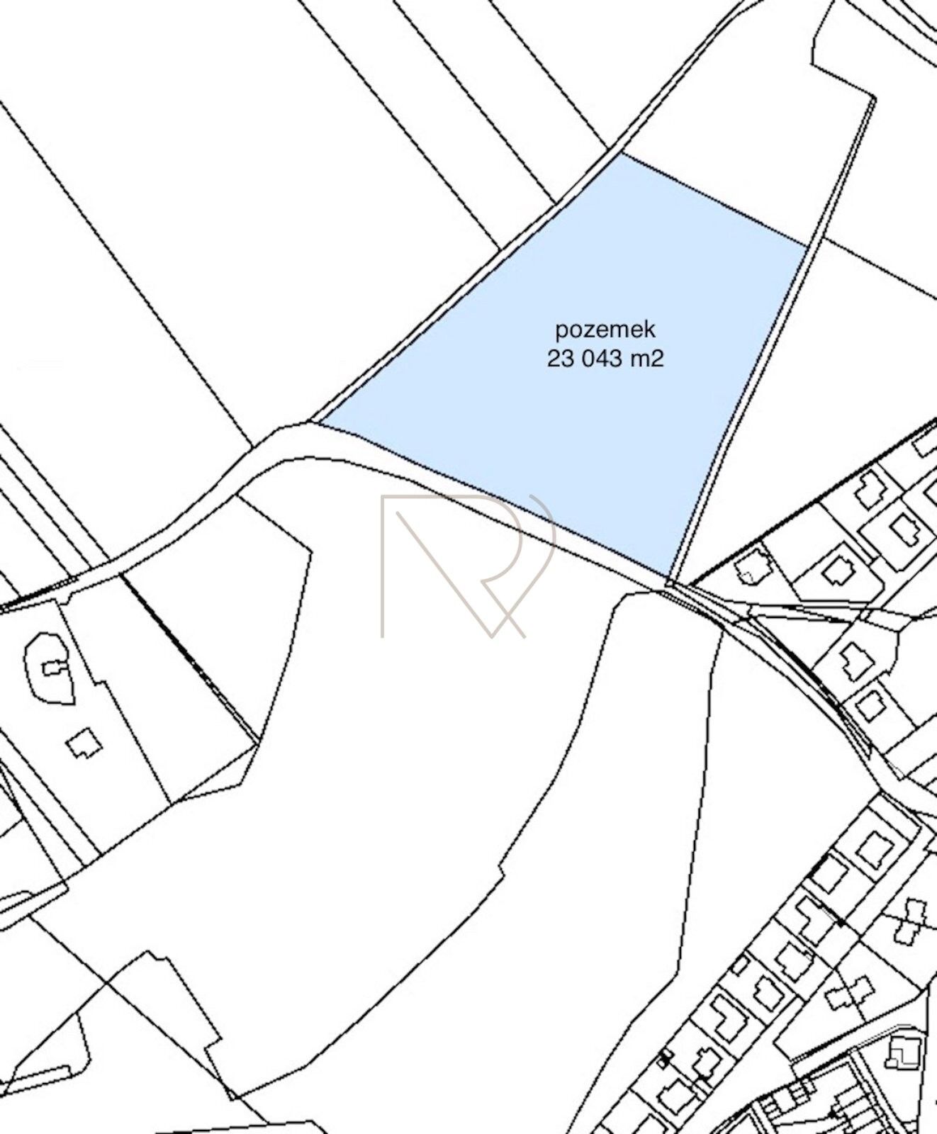 Pozemky pro bydlení, Husova 16, Kutná Hora Žižkov, 61 763 m² - 2