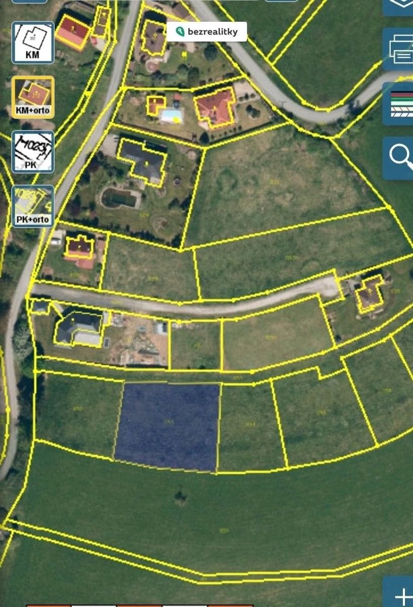 Pozemky pro bydlení, Obrvaň, Ledeč nad Sázavou, 1 662 m²