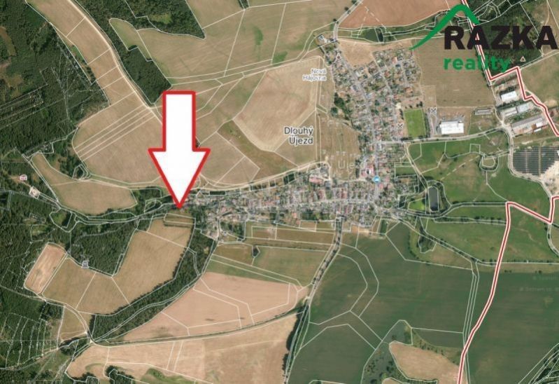 Prodej komerční pozemek - Dlouhý Újezd, 3 343 m² - 5