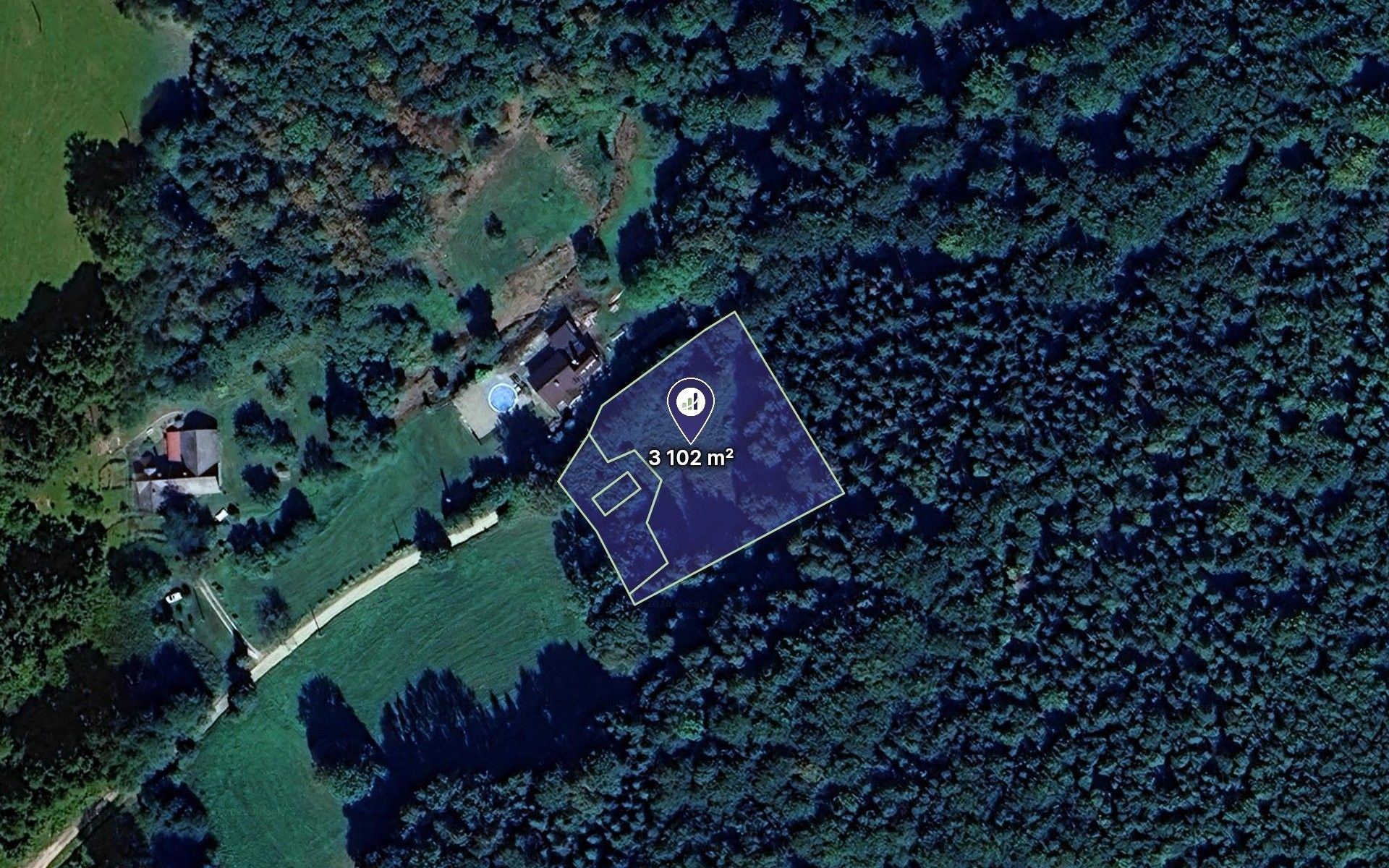 Louky, Uhelná, 3 102 m² - 1