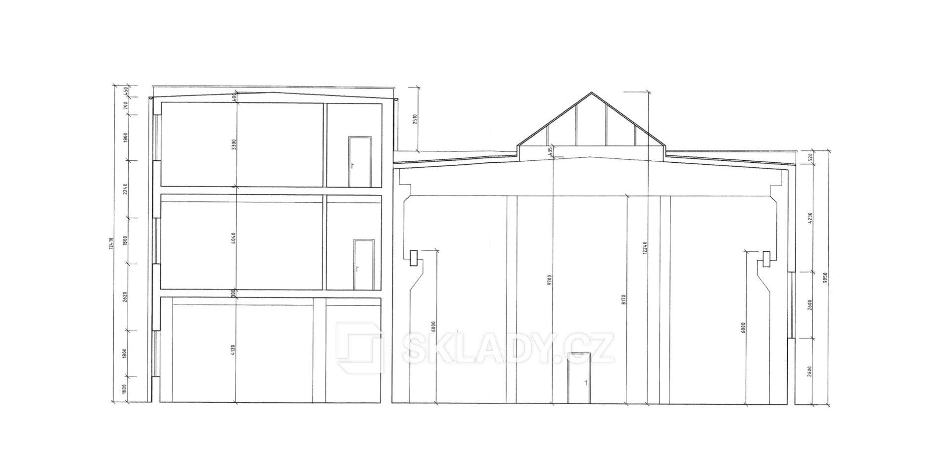 Sklady, Brno, 633 m² - 2