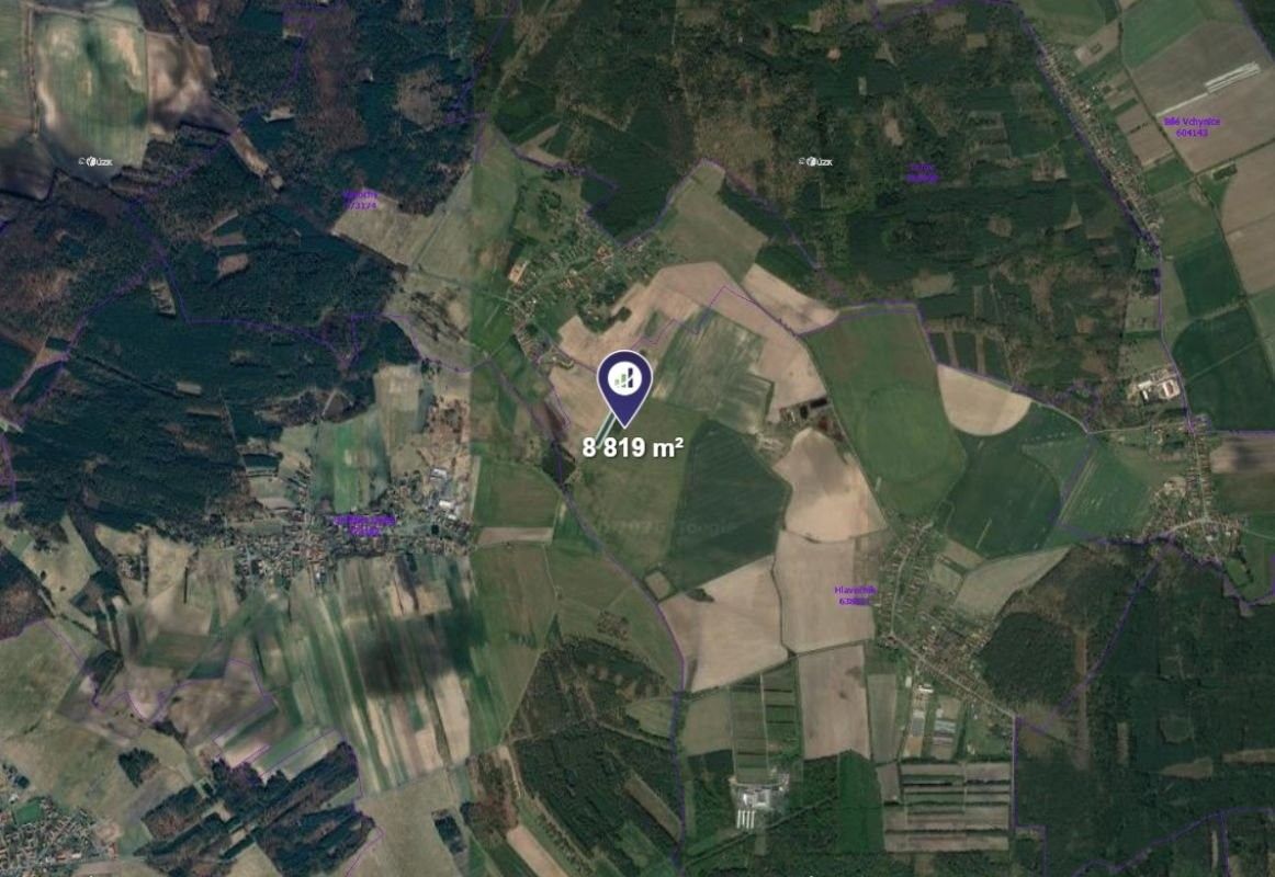Prodej pozemek - Hlavečník, 3 376 m² - 2