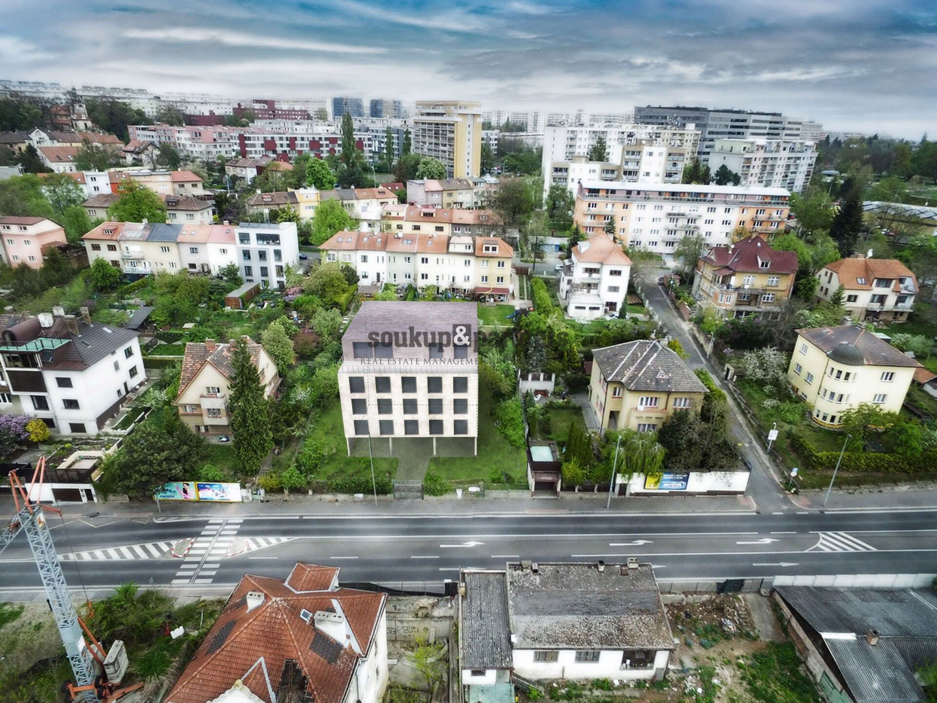 Prodej pozemek pro bydlení - Vysočanská, Praha, 955 m²