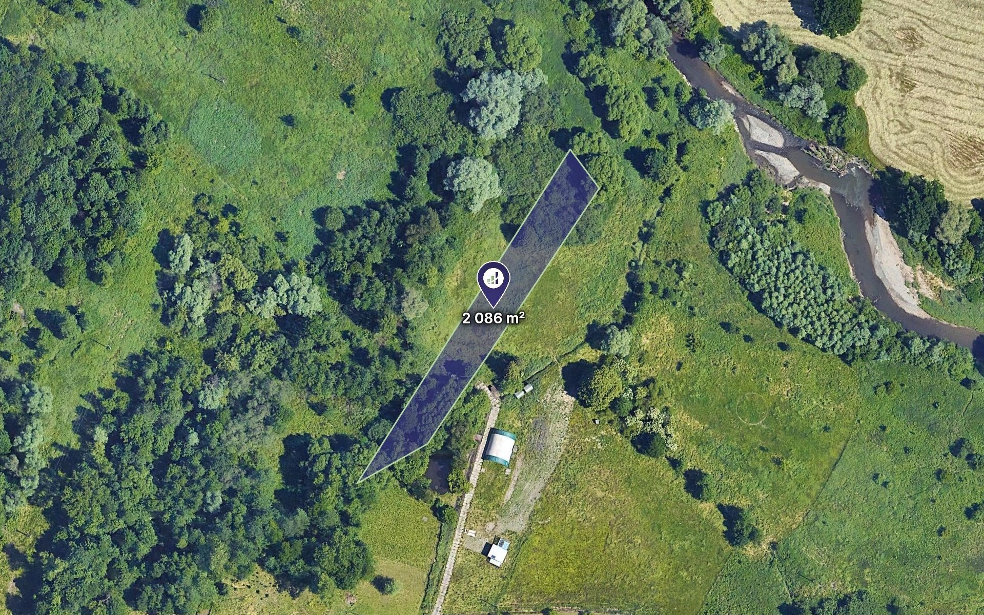 Louka, 2 086 m²