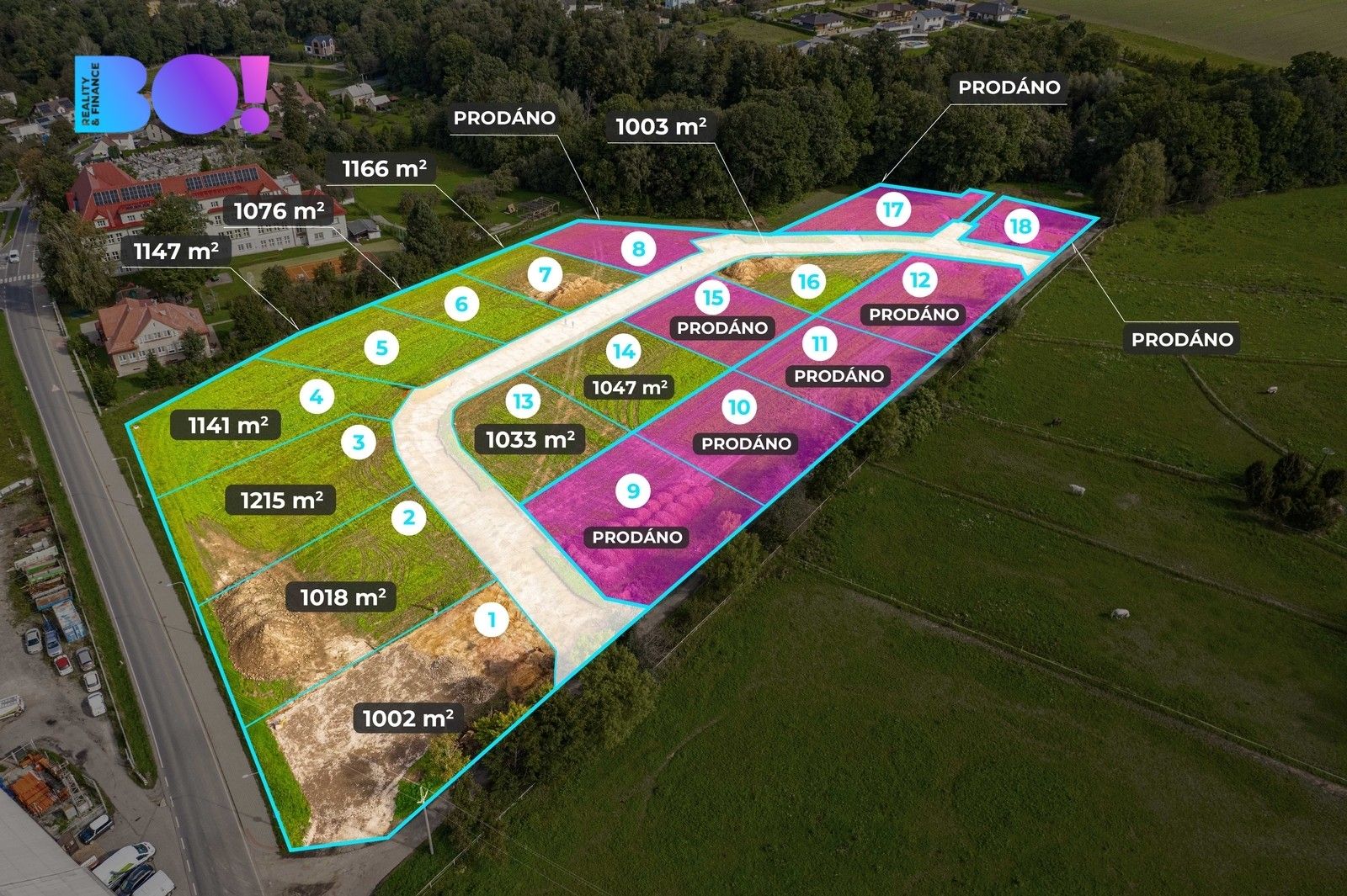 Pozemky pro bydlení, Havířov, 1 002 m²