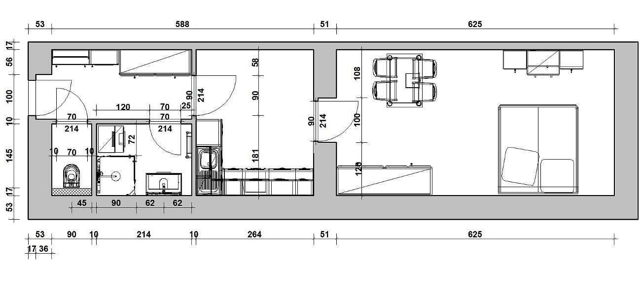 Byt 1+1 · 41 m² · Praha - Vinohrady, okres Praha 2, Hlavní město Praha - 4