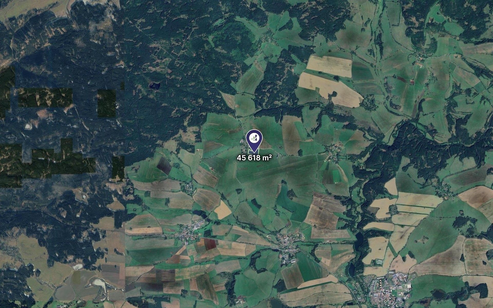 Louky, Útvina, 45 618 m² - 2
