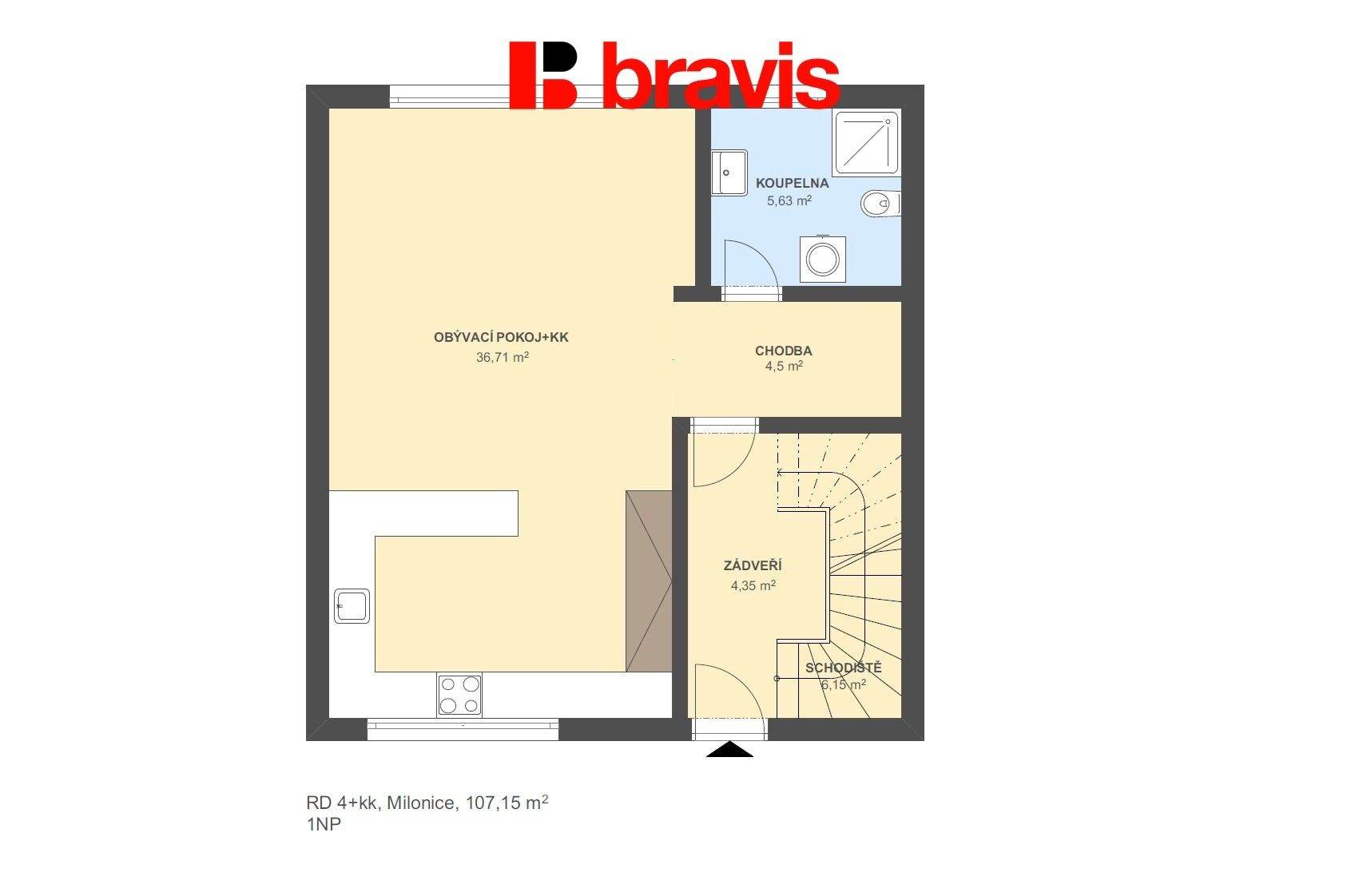 Prodej rodinný dům - Milonice, 107 m² - 5