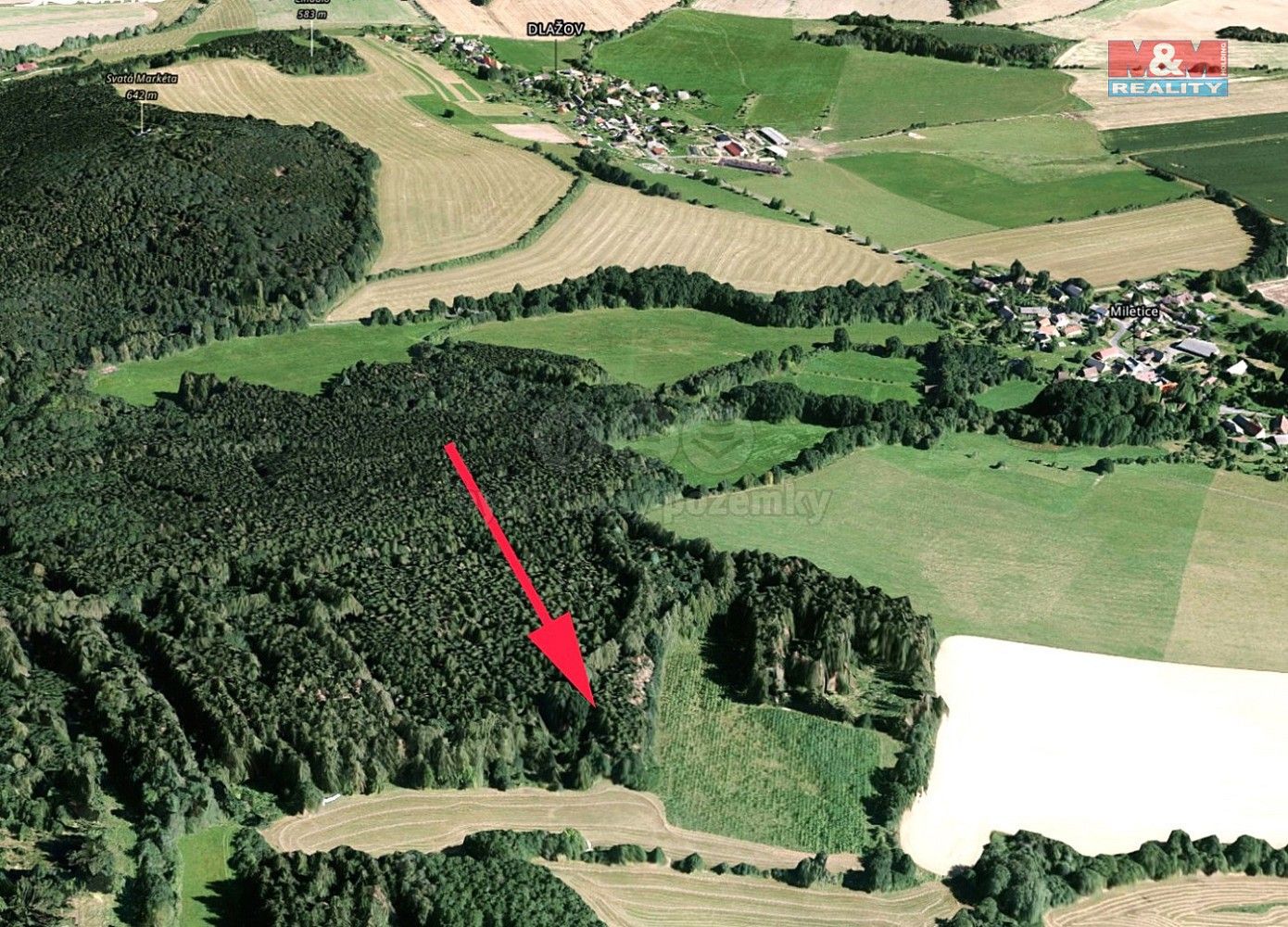 Les, 1 468 m²