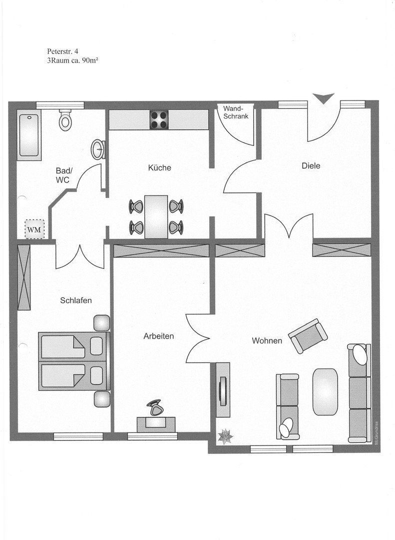 3+1, , Sasko, 90 m² - 2