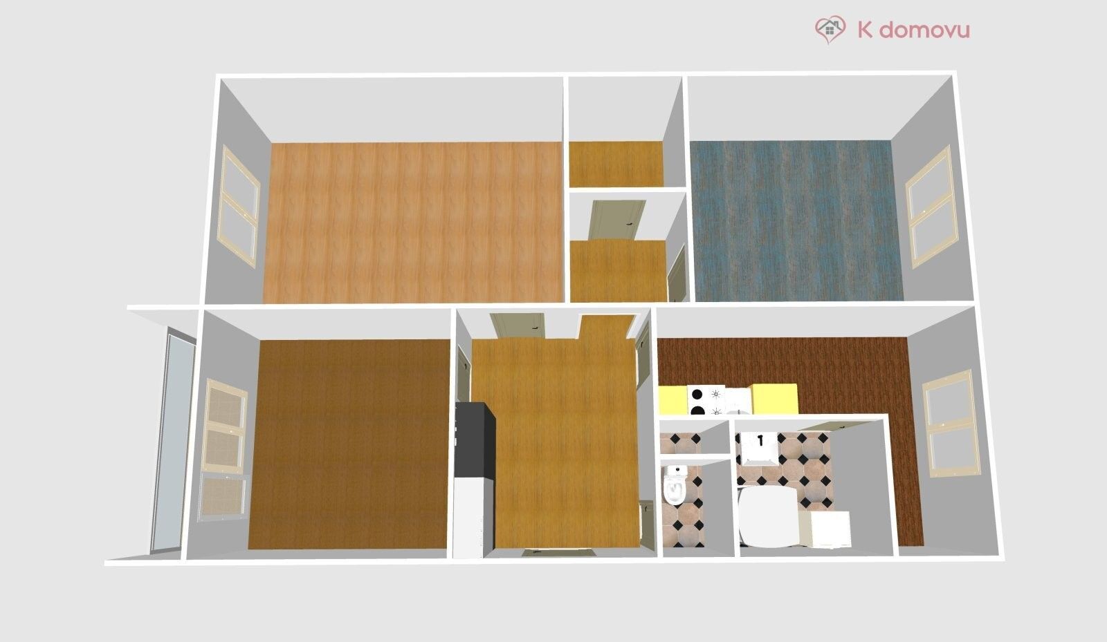 3+1, U cukrovaru, Olomouc, 76 m² - 2